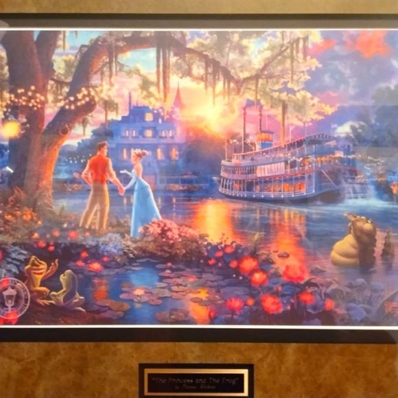 "The Princess And The Frog" By Thomas Kincade - Picture 3 of 7